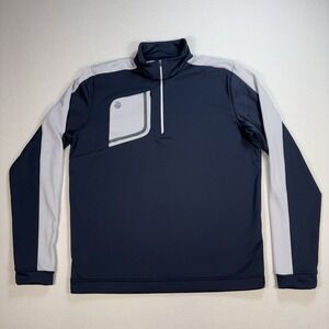 Galvin Green Dwight 1/4 Zip Men's XL Navy Golf Stretch Pocket Performance